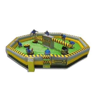 China PVC Amusement Park Ride Inflatable Sports Games Toxic Mechanical Inflatable Sweeper Game for sale