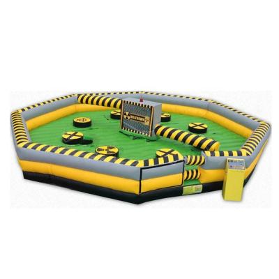 China Adult Interactive Games Melting Sweeper PVC Sports Game Inflatable Wipeout Fighting Game for sale