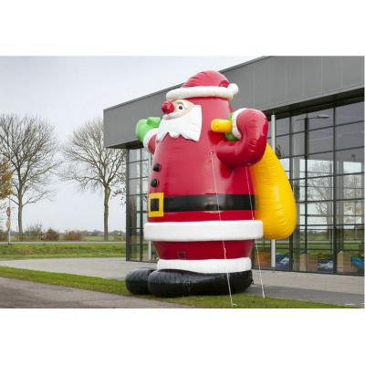 China Oxford Cloth Inflatable Outdoor Party Christmas Commercial Decoration Santa Claus In Advertising Inflatables for sale