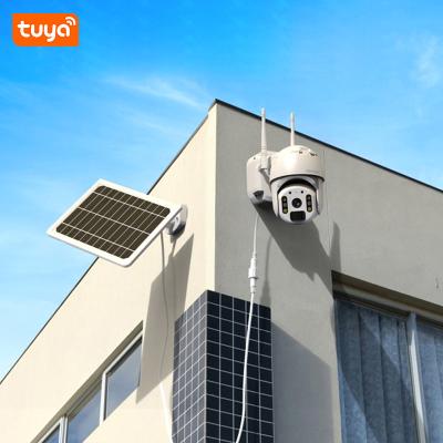 China Human Motion Tracking Pan Tilt 2MP Solar Powered IP Camera 1080P Wifi Dome Outdoor Wireless Wifi Security Camera PTZ Surveillance for sale