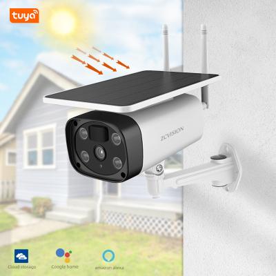 China Human Motion Tracking ZCVISION Hd 1080P Battery Smart Camera Wireless Outdoor CCTV Solar Powered Camera Sim Card 4G Security Surveillance for sale