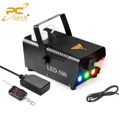 China Professional Mini Seven RGB Machine, Mini Smoke Machine, LED Effect 500W Fog Colors 500w Fog Machines For Stage Light Up DJ Wedding 230*110*115mm for sale