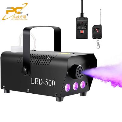 China 1 Stage Lighting Effects DJ Show Party Equipment 500w Fog Machine RGB 3in RGB 3in, Mini Smoke Machine, LED Effect 500W Fog Machines 230*110*115mm for sale