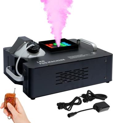 China RGB*3w*24PCS Three-in-One Pick 2022 24LED RGB 1500w Monochromatic Vertical Jet Fog Machine Gas Thermal Fogging Machine For Christmas Disco Party for sale