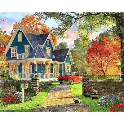 China Europe Bedroom 5D DIY Diamond Painting Landscape Wall Canvas Art Painting For Home Decor Full Drill Cross Stitch Diamond Kits for sale