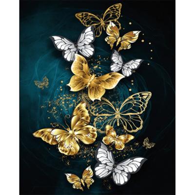 China Europe 5D DIY Butterfly Diamond Painting Wall Canvas Art Animal Painting For Home Decor Full Drill Cross Stitch Diamond Kits for sale