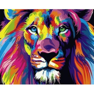 China Europe 5D DIY Lion Diamond Painting Wall Canvas Art Animal Painting For Home Decor Full Drill Cross Stitch Embroidery Kits for sale