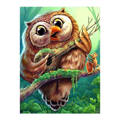 China Europe 5D DIY Owl Diamond Painting Cartoon Wall Canvas Art Painting For Home Decor Full Drill Cross Stitch Embroidery Kits for sale