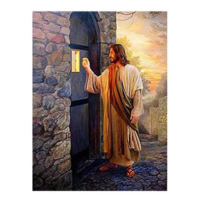 China Europe 5D DIY Jesus Diamond Painting Religion Wall Canvas Art Painting For Home Decor Full Drill Cross Stitch Diamond Kits for sale