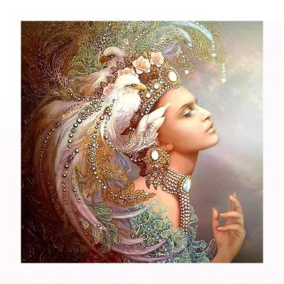 China Europe 5D DIY Girl Diamond Painting Portrait Painting Wall Canvas Art Painting For Home Decor Full Drill Cross Stitch Embroidery Kits for sale