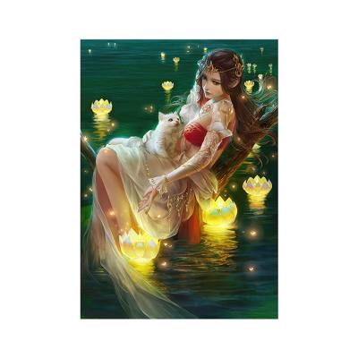 China Europe Beauty DIY 5D Diamond Painting Portrait Painting Wall Canvas Art Painting For Home Decor Full Drill Cross Stitch Diamond Kits for sale