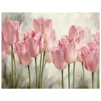 China Europe 5D DIY Lotus Diamond Painting Flower Wall Canvas Art Painting For Home Decor Full Drill Cross Stitch Embroidery Kits for sale