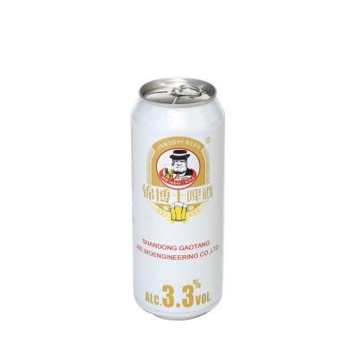 China Brand Chinese JINBOSHI Lager Beer 330ml 500ml in Boxes Tin Can Beer Factory Price J-500ml for sale