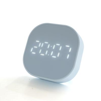 China 2020 Antique Style LED Mini Modern Cube Desk Light And Smart Table Clocks Digital Kids Led Alarm Clock With Displays Time for sale