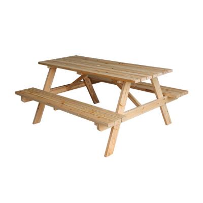 China 5FT Farmhouse Outdoor Garden Picnic Bench Wooden Table for sale