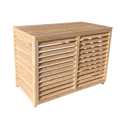 China Decorative Air Conditioner Home Outdoor Cover Conditioner Protect Wood Cover Air Condition Cover for sale