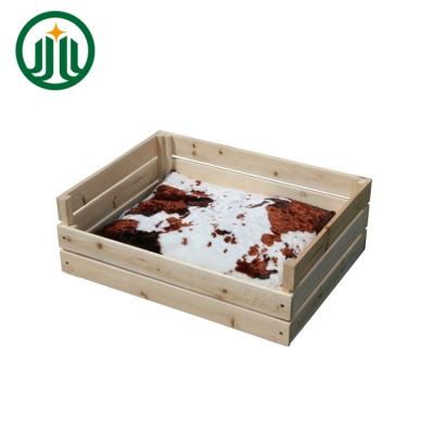 China Sustainable Outdoor Wooden Dog Bed for sale