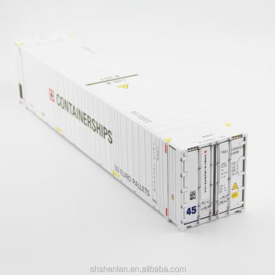 China China Alloy Miniature 40ft Scale 1:50 Reefer Shipping Container Model for sale