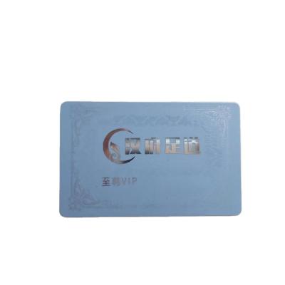 China Silver Hot Stamping PVC Plastic Card Member VIP Card for sale