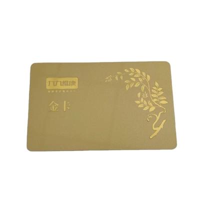 China Plastic Membership Card Silkscreen Printing Gold Stamping QR Code Customized PVC Card for sale