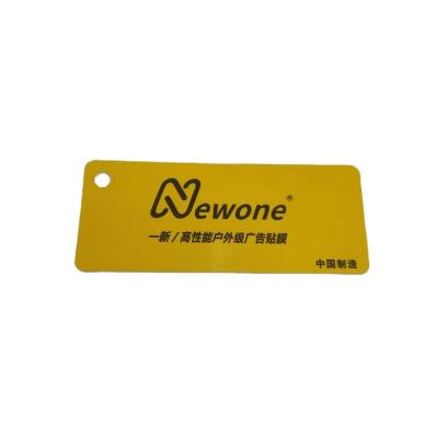 China Advertising Irregular Card Punch Card Promotion Label Customized PVC Card for sale