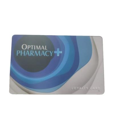 China Plastic Transparent Barcode& Loyalty Card UV Injecting Number Customized PVC Card for sale