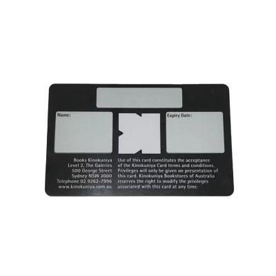 China Plastic Transparent Card Screen Printing Card Signature Stripe PVC Customized Card for sale