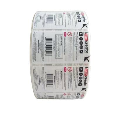 China Self Adhesive Barcode Double Layer Label Sticker for sale