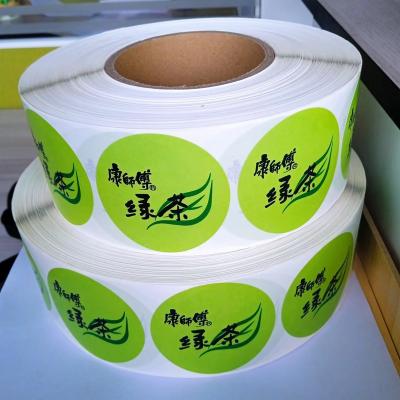 China Raw Materials Pattern Logo Master Kong Green Tea Waterproof Additional Customized Series Label for sale