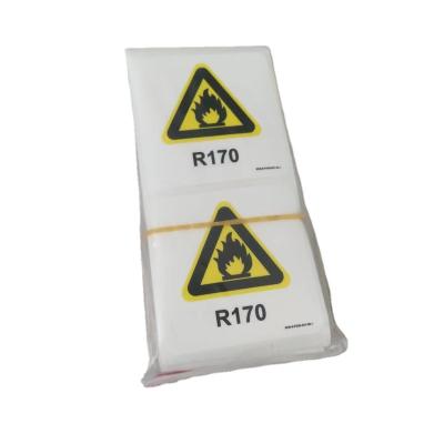 China Waterproof / Anti-corrosion Chemical Warning Sticker Label With Strong Adhesive Glue Corrosion Protection Customized Sticker for sale