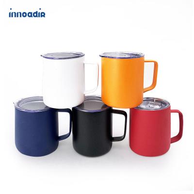 China Double Wall Stainless Steel Sublimation Mug Free Sample Viable Drinks Mugs For Tea Cup With Lid for sale