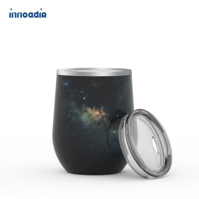 China 2021 Sustainable Cold Travel Mugs 18/8 Stainless Steel Double Wall 18/8 Double Wall Tumbler 10oz Stemless Wine Travel Mug for sale