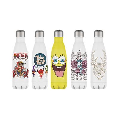 China 500ml Water Bottles Cola Shaped PORTABLE Double Wall Vacuum Flasks Insulated Stainless Steel Sports Cola Water Bottle for sale