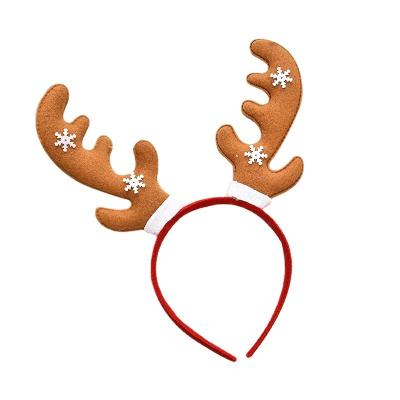 China Wholesale Gifts Decoration Accessories Antlers Christmas Head Buckles Kids Headwear Toys Christmas Decorations Adult Headbands for sale