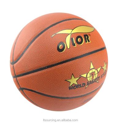 China PU 8 Panels Forming Size 7 PVC Leather Laminated Basketball for sale