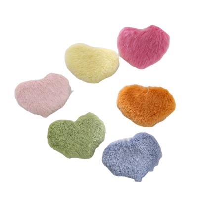 China 2021 Street style fashion winter women cute baby plush woolen hairpin heart-shaped hair clips for sale