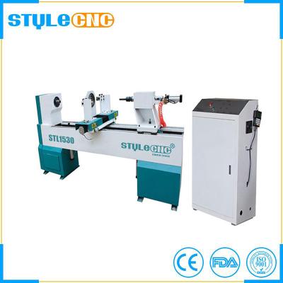 China CNC wood lathe machine for bed legs, chair legs, stair handrail for sale