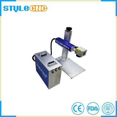 China STYLECNC MOPA fiber laser marking machine for markiing colors on metal with good price for sale