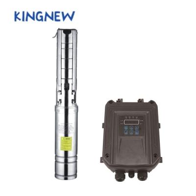 China High efficiency factory wholesale stainless steel impeller water pump solar submersible pump 1.5KW for sale