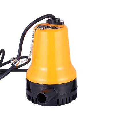 China Small Submersible Plastic Pond Pump 12V 50W Marine Pump For Home 1110GPH DC Irrigation And Agriculture 70L/min for sale