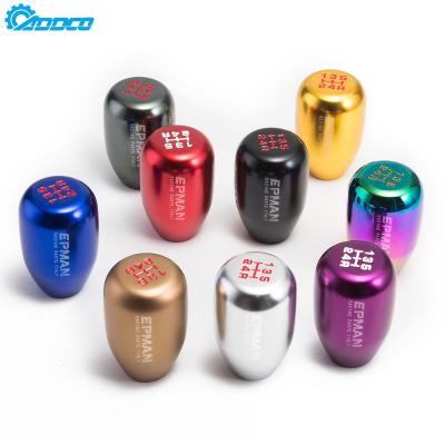 China ADDCO Universal Sport Gear Shift Knob Aluminum Wrapping Car Aluminum Clutch Lever Head Customs Made Color Logo EPSK019S5 for sale