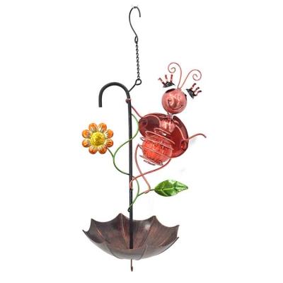 China Modern Wholesale High Quality Custom Solar Metal Bird Feeder Table Decoration for sale