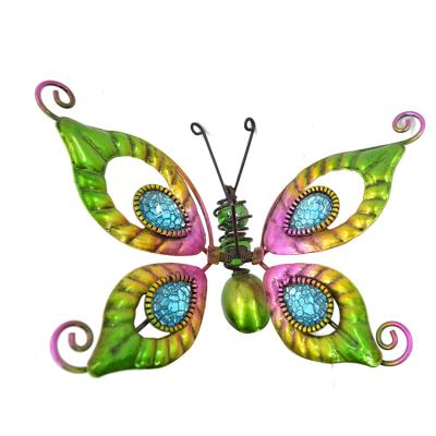 China Factory Sale Various Modern Solar Light Hanging Metal Butterfly Windchimes for sale