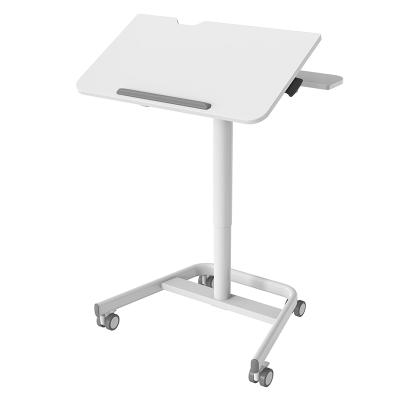 China (Height) Adjustable White Adjustable Lifting Desk Fender Mini Stand Up Office Desk With Reversible Table for sale