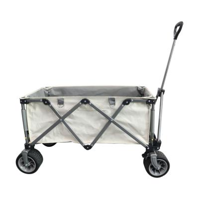 China 4 Wheel Durable Camping Trolley Garden Trolley Folding Trolley Kids Folding Cart Outdoor Utility Cart for sale