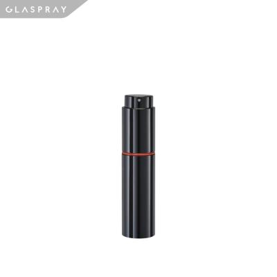 China Shiny Black Refillable 20ml RONDEAU WB Twist And Spray Cologne Spray Bottle for sale