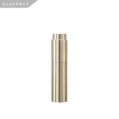 China LUNA Soprano Champagne Gold 30ml Refill Twist and Spray Refillable Cologne Atomizer for sale