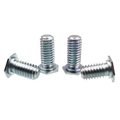 China Round Carbon Steel With Galvanized NFH M3 M4 M5 M6 M8 Hex Head Self Tuck Fasteners Screw Self Cling Studs Screws for sale