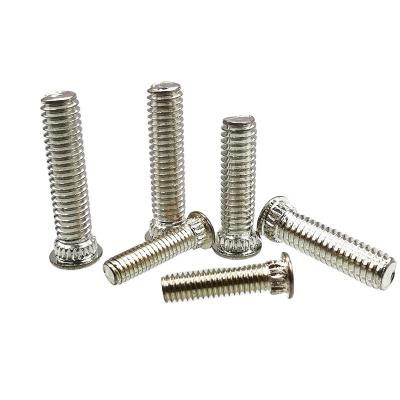 China KFH-M3M4M5 Round Phosphor Bronze Plated Bright Tin Types Broaching Studs Self Catching Screw For Sheet Metal Fasteners for sale