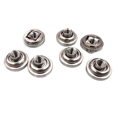 China LAC-M3M4M5M6 heavy industry stainless steel self-locking round nut self-locking GALVANIZED fasteners floating nut for metal sheet for sale